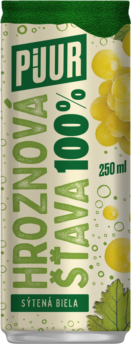 Sýtená biela 3 Biela hroznová šťava v plechovke